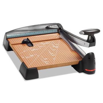 X-ACTO® 12-sheet Laser Guillotine Trimmer, 2" Cut Length, Wood Base, 12 X 12 freeshipping - TVN Wholesale
